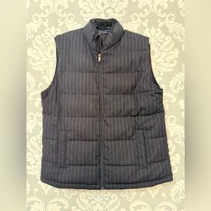 Stafford Men’s Quilted Navy Full Zip Puffer Vest